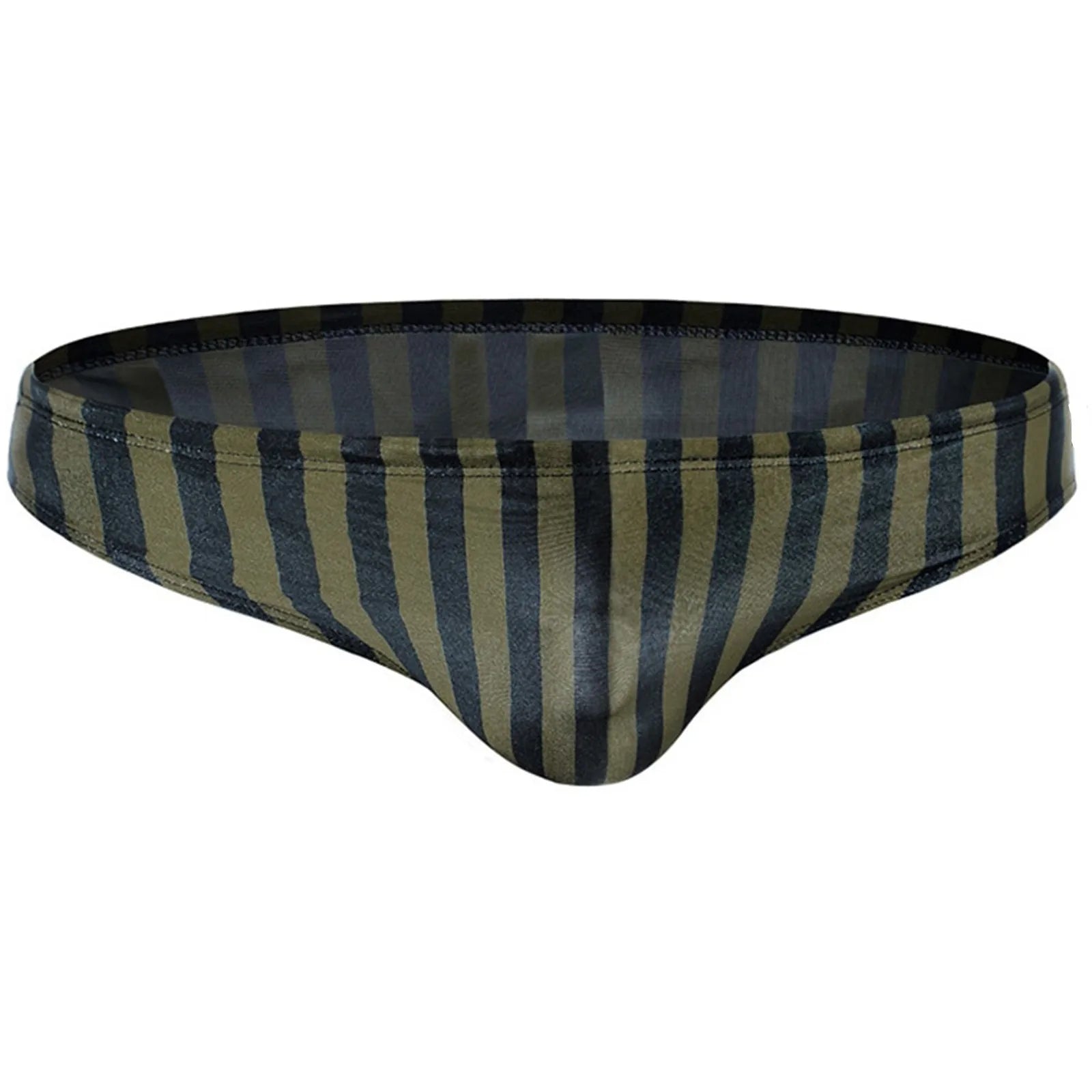 Men's Swim Trunks Sexy Striped swimming trunks Sexy Beach mens bikini underwear Hot Spring Pool Swim Trunks Male swimming briefs