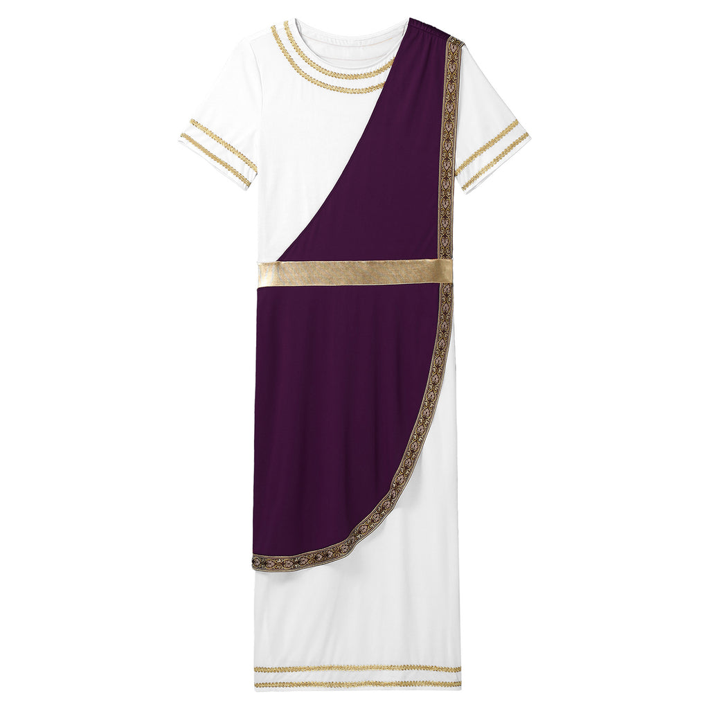 Mens Ancient Greek God Cosplay Outfit Roman Robe Costumes Ancient Greek Toga Spartan Dress Up Retro Vintage Warrior Clothing