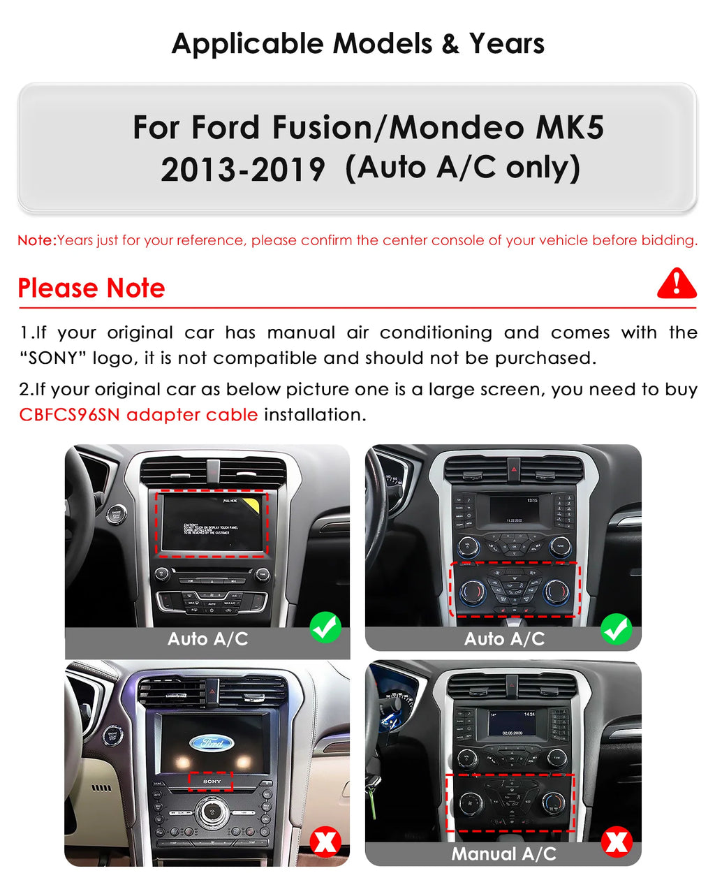 9.7"Carplay Android Auto Car radio for Ford Fusion Mondeo mk5 2013-2019 multimedia car intelligent systems GPS navi Screen Audio