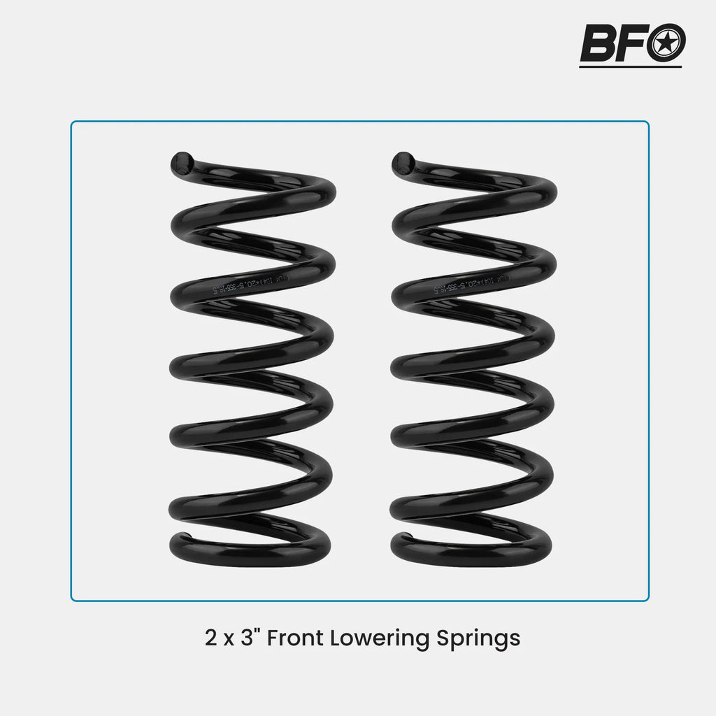 3" Front Lowering Coil Springs Drop For Chevrolet GMC C1500 Suburban 1992-1998