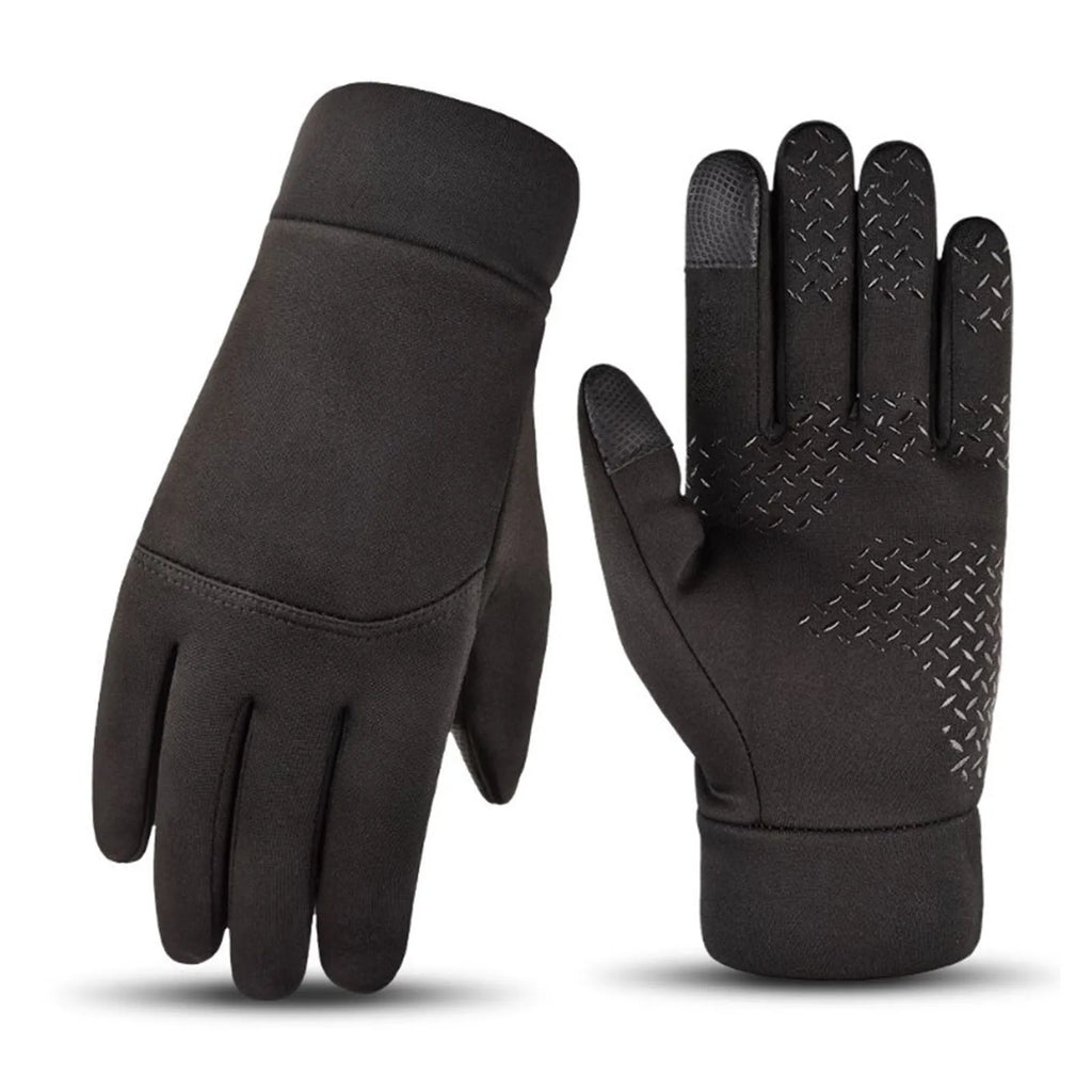 Winter Men Gloves  Windproof Waterproof Brushed Gloves For Outdoor Sports Activities Skiing Black Winter Men Gloves