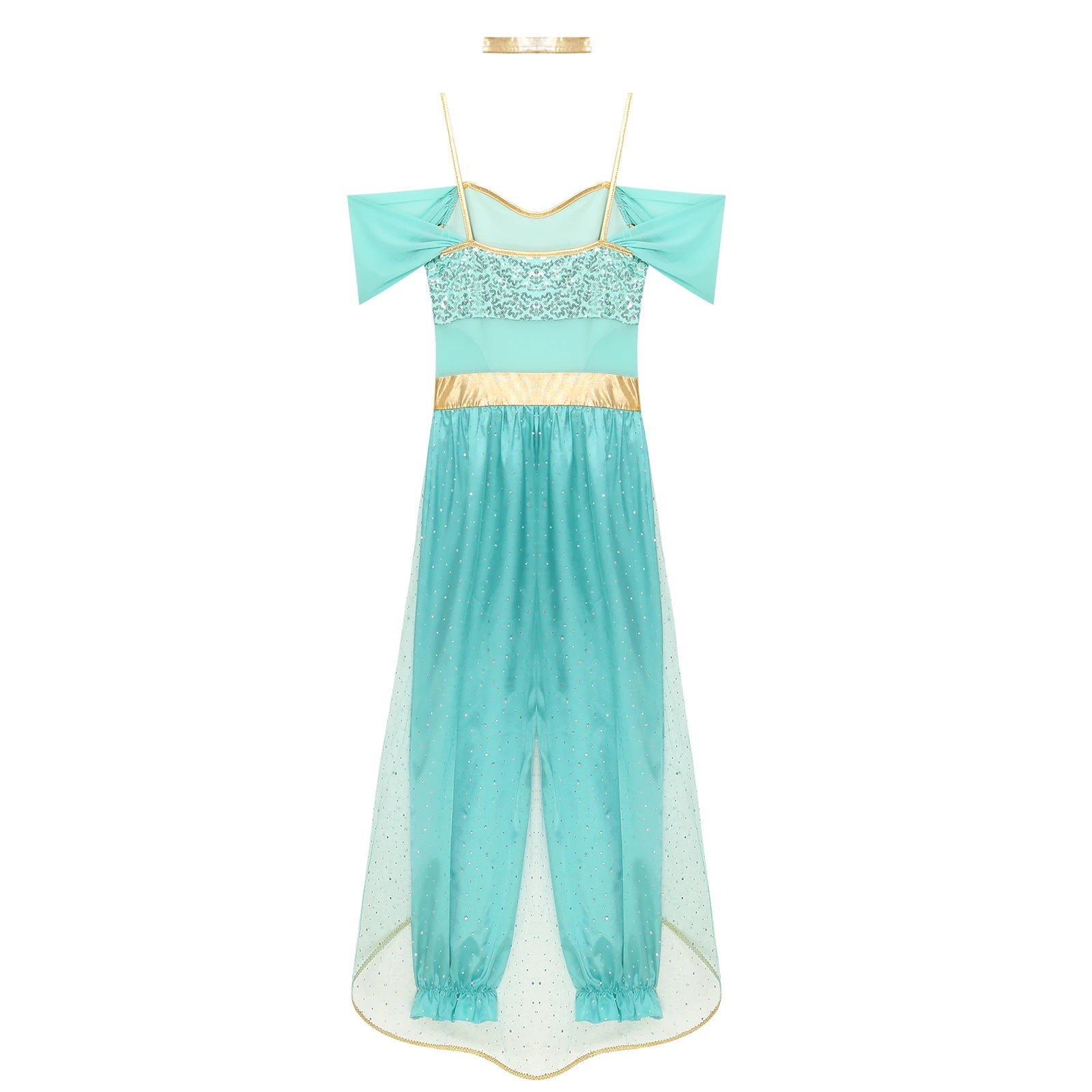 Festival Arabian Princess Costumes Indian Dance Embroider Bollywood Jasmines Costume Party Halloween Cosplay Jasmines Outfit