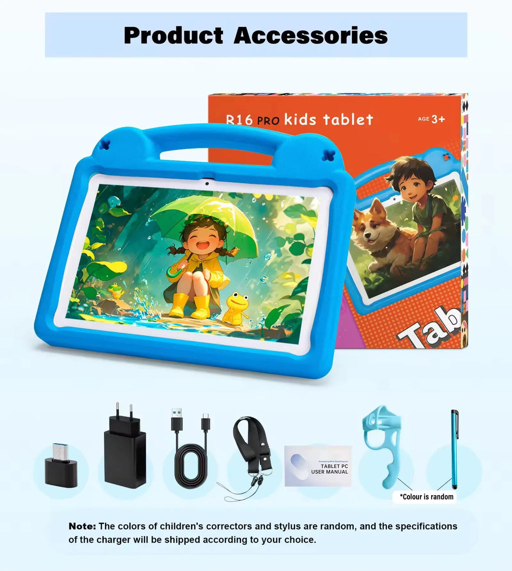 Paitanry 10.1 Inch Kids Tablet 5000Mah Octa-Core 8GB（4+4 Expand）RAM 64GB ROM A523 2.0GHZ Learning Education Children's Tablets