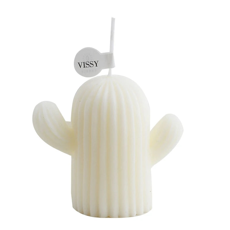 Small Cactus Scented Wax Candles Ornament for Home Bedroom Office Wedding Party Decoration for Cre