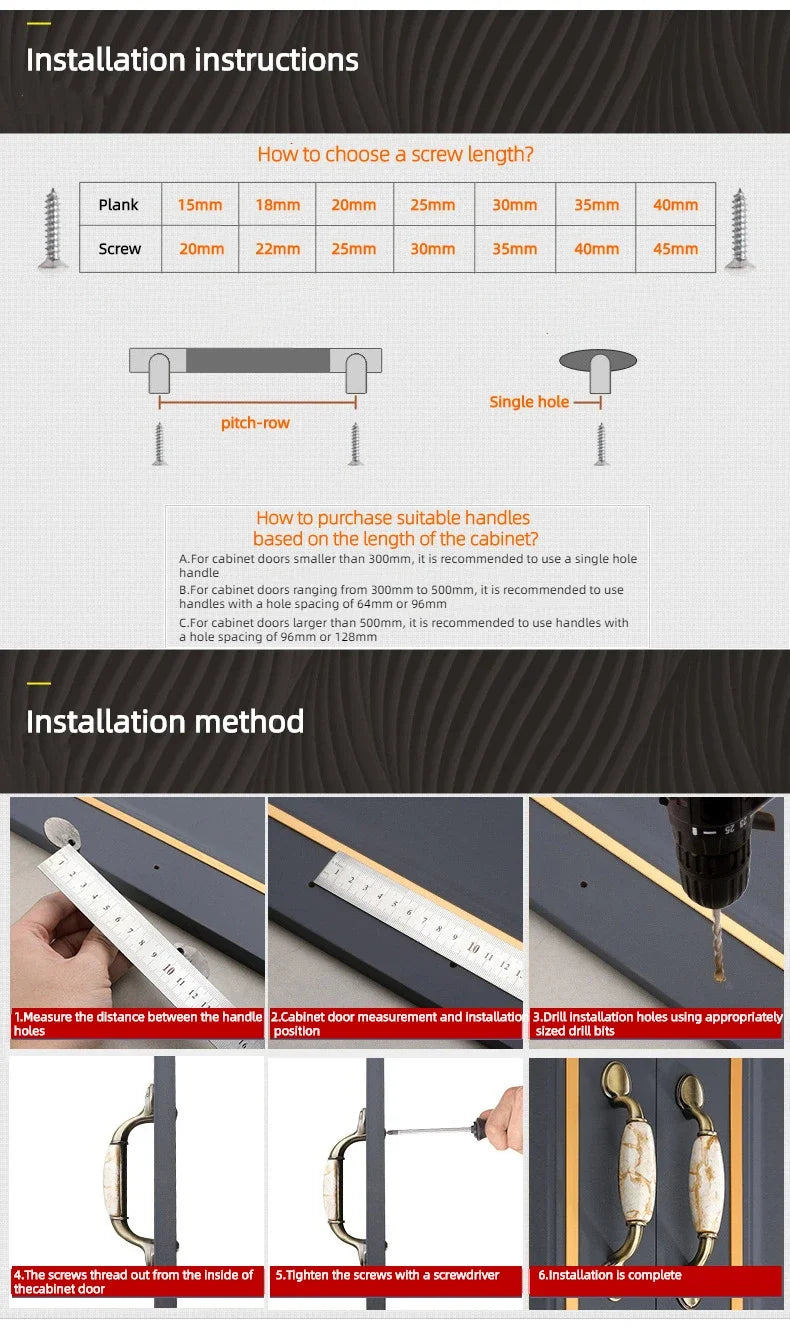 Furniture Handles Cabinets Kitchen Cabinets Doors Dressing Tables Bookcases Drawers Shoe Cabinets Single Hole Ceramic Handles