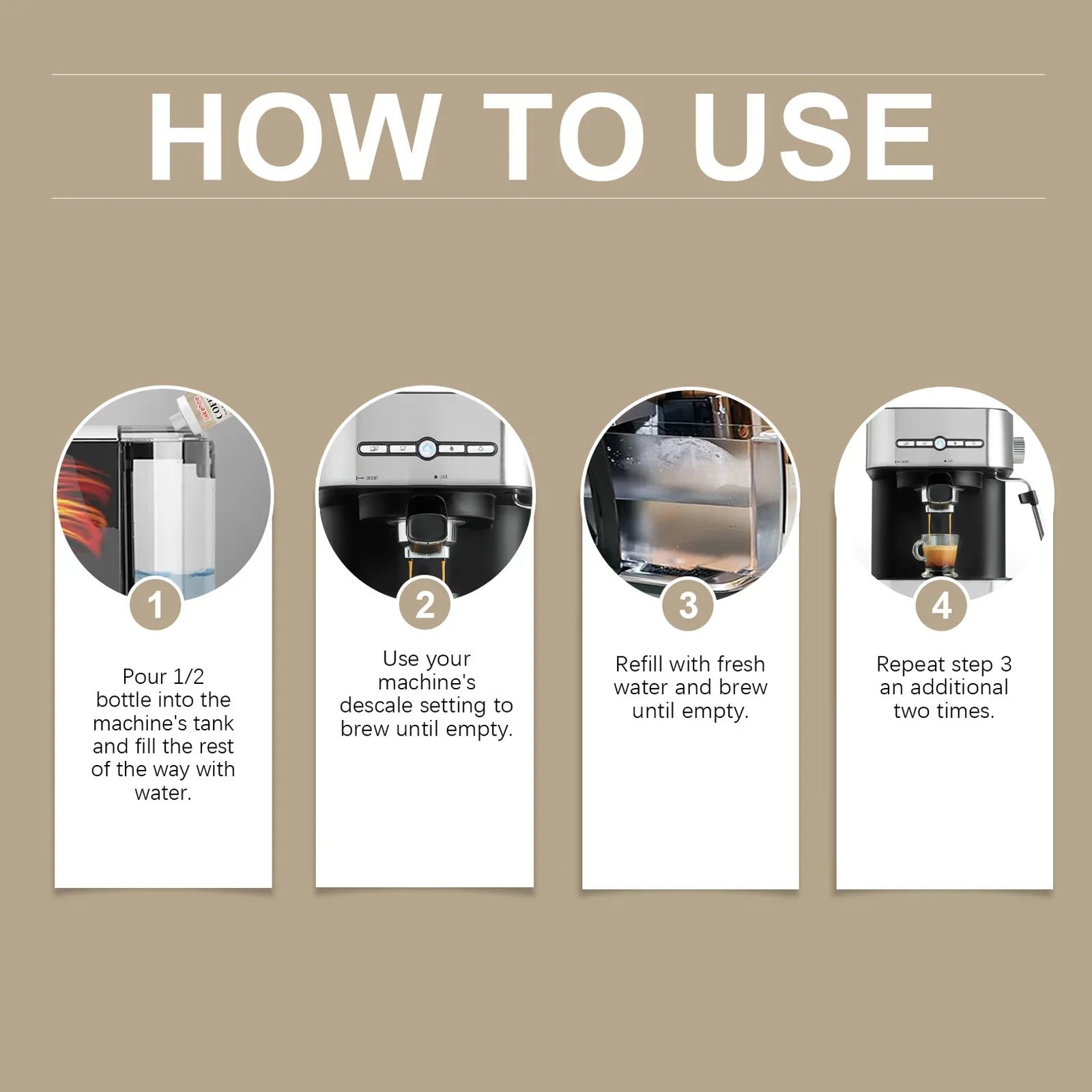Coffee Machine Cleaning Solution Descaling Agent Get Cleaning All-Purpose Cleaner Kitchen Accessories 1 Bottle 100ml