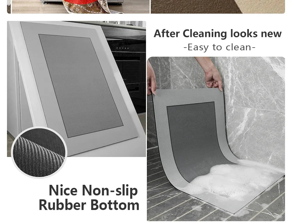 Bathroom Mat Toilet Entrance Doormat Bath Rug Non-slip Carpet  Absorbent Foot Mats for Floor Anti-slip Area Rugs Home Decor
