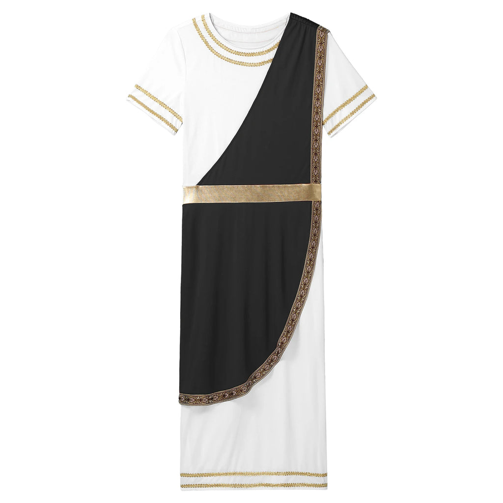 Mens Ancient Greek God Cosplay Outfit Roman Robe Costumes Ancient Greek Toga Spartan Dress Up Retro Vintage Warrior Clothing