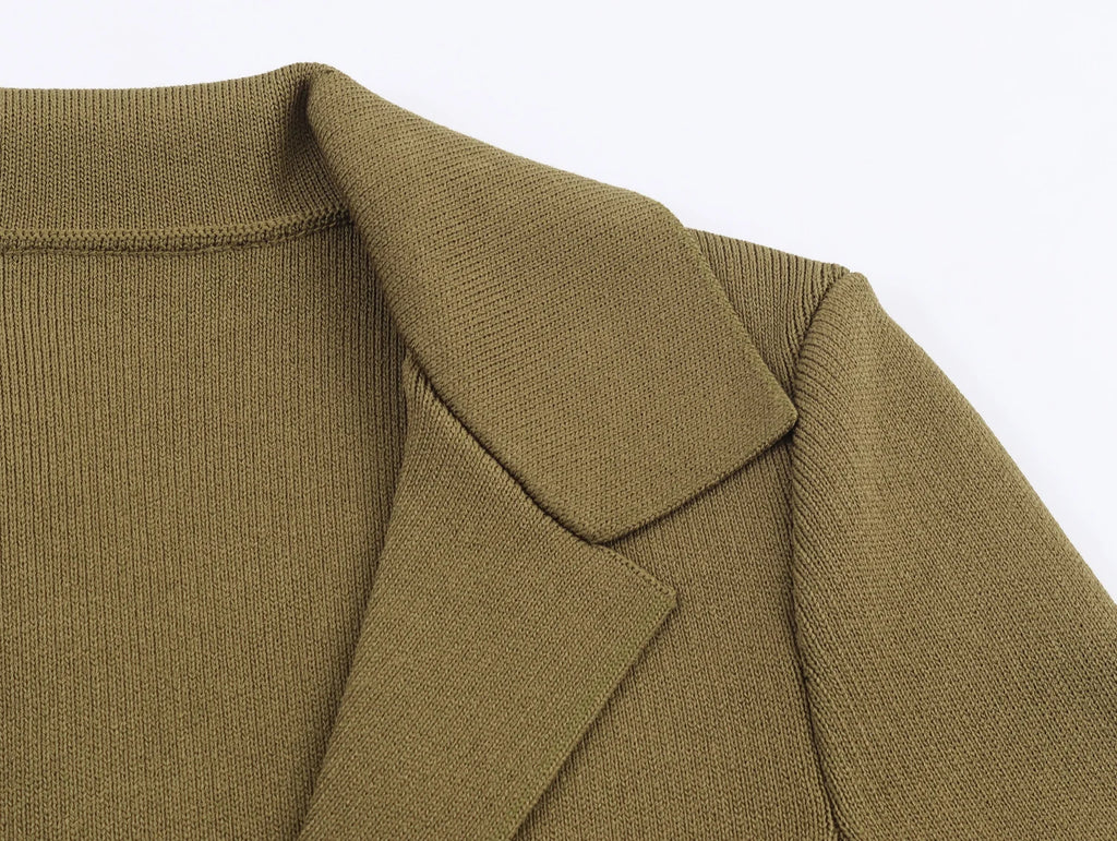2025 new women's clothing sweet style comfortable versatile cardigan high-end atmospheric slim fit simple MIDI skirt set