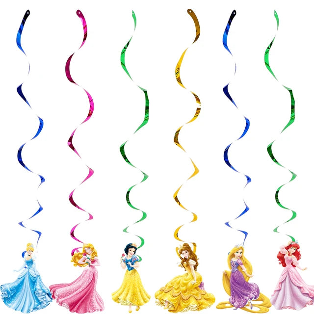 Princess Snow Queen Theme Disposable Tableware Decorations Kid Girl Birthday Party Supplies Princess Cup Plate Tablecloth Set