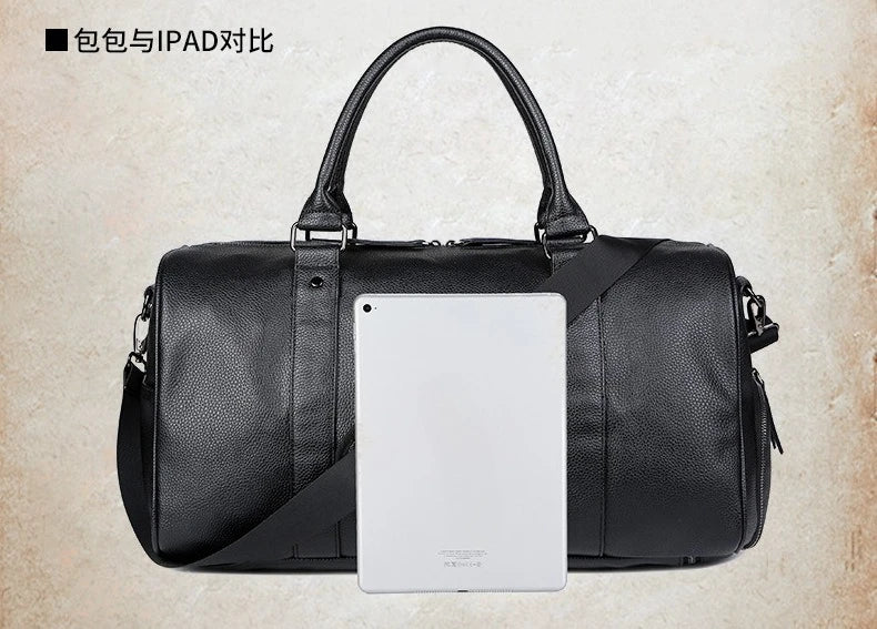 Men's Travel Bag Luxury Large Capacity  Luggage Duffle Bag Leather Portable Durable Crossbody Gym Purse Handbag Luggage Outdoor