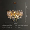 Nordic Luxury Living Room Lotus Pendant Lamp 2024 Modern Crystal Chandeliers Bedroom Restaurant Hotel Home Decor Lustre Fixtures