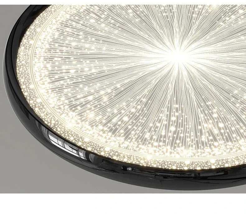 2026 New Modern LED Ceiling Lamp For Living Room Restaurant Round Lighting Fixture Bedroom Study Home Decor Firework Panel Lamp