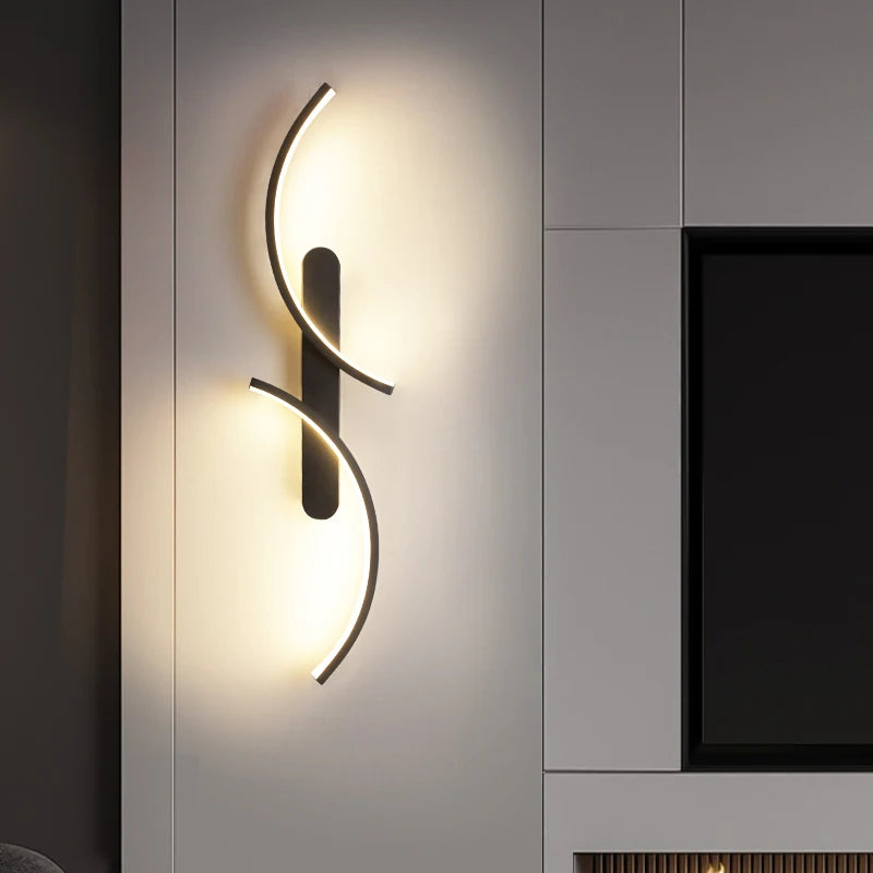 Minimalist Wall Lamp LED C Shape Wall Sconce Modern Simple for Home Decor Perfect Lighting Living Room Bedroom Hallway Office