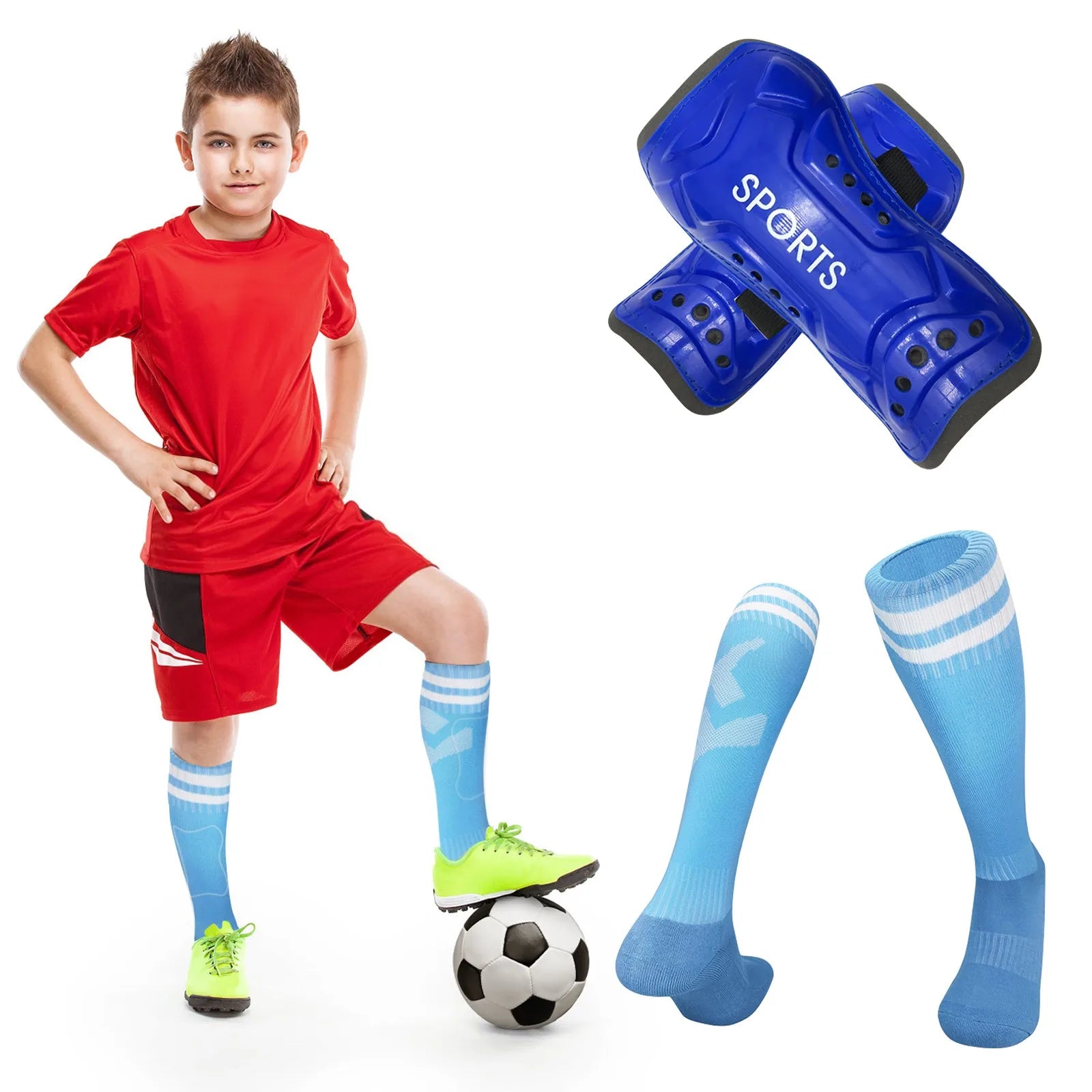 Professional Football Socks for Kids Boys Sports Long Tube Rubber Anti-Slip Man Soccer Thickened Towel Bottom Sweat Absorbing