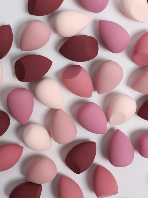 25 Beauty Eggs (Makeup Sponges), Foundation Make-Up Mixed Beauty Sponges, Liquid, Cream and Powder Flawless, Multi-Color Makeup