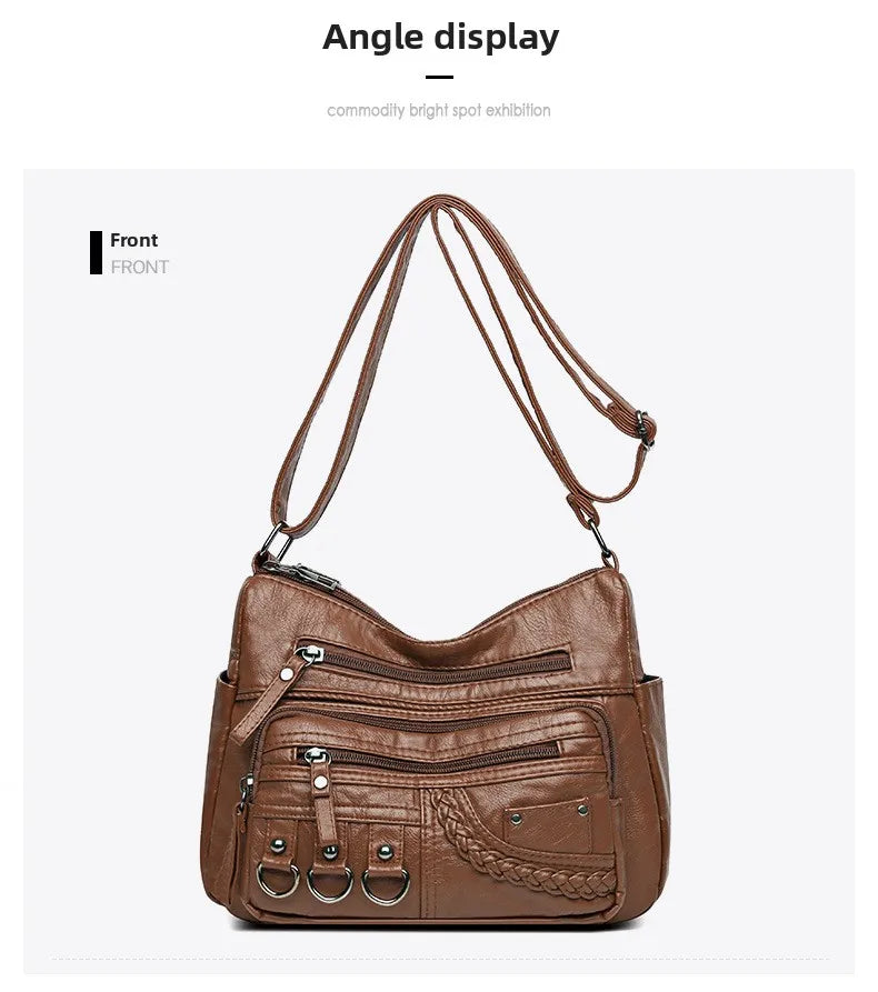 2026 New Ladies Soft Leather Bags High Quality Purses and Handbags Famous Designer Crossbody Shoulder Bag for Women Sac A Main