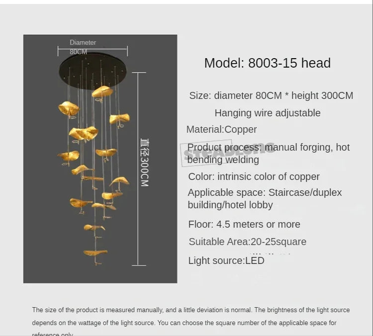 Nordic Modern LED Ceiling Chandelier for Living Dining Room Staircase Pendant Lamp Home Decor Lighting Suspension Design Fixture
