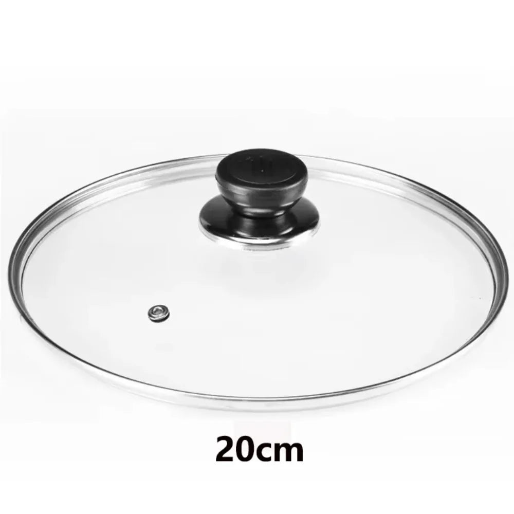 Durable Universal Pot Cover Tempered Glass Visible Pot Lid Anti-scalding Round Cookware Parts Kitchen Accessories