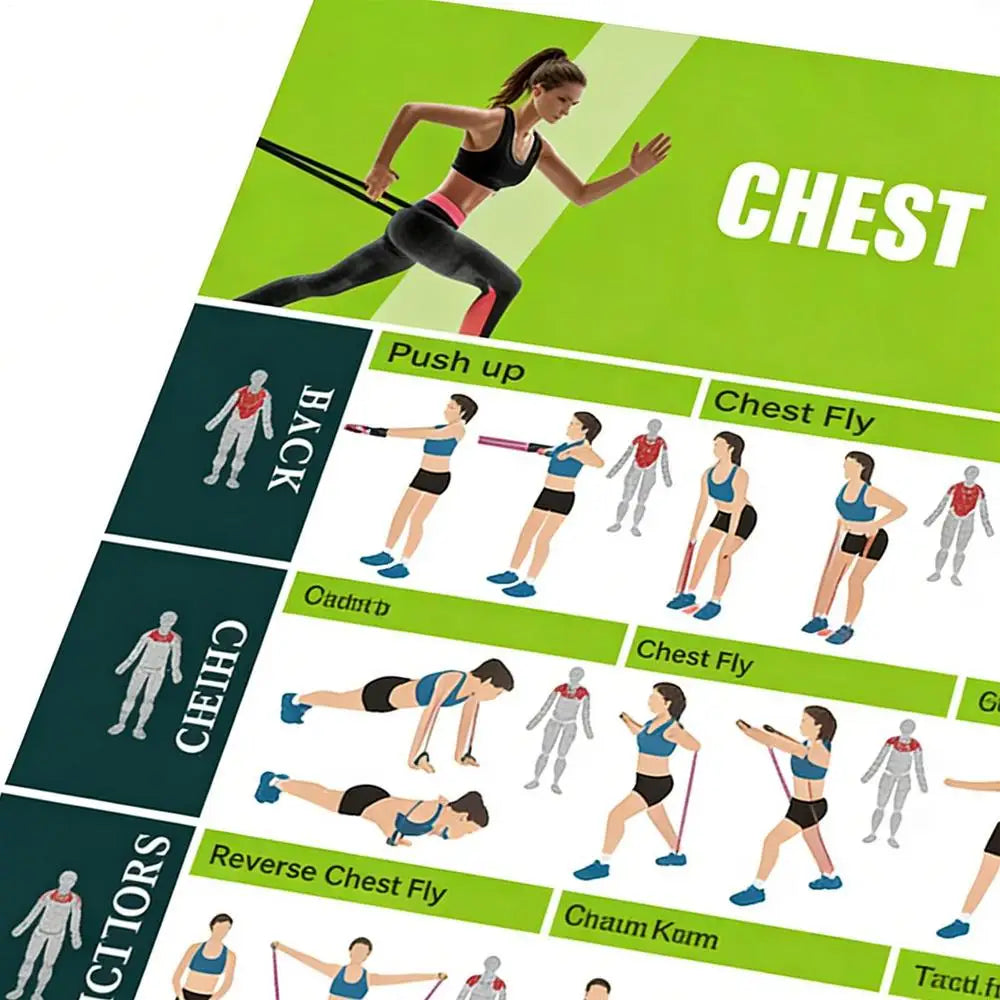 Fitness Chart  Yoga Pose Chart Home Exercise Gym Health Poster Wall Art Canvas Painting Yoga Print Home Wall Decor Cuadros