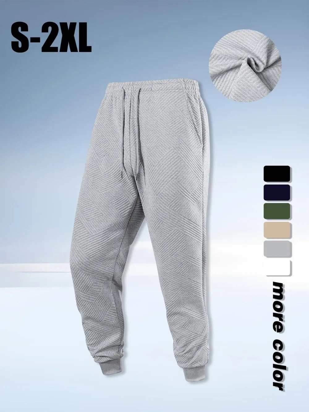 Men's Pants Autumn New Sport Jogging Trousers Fitness Loose Fit Clothing Solid Color Outfit Streetwear Pants Outdoor Streetwear