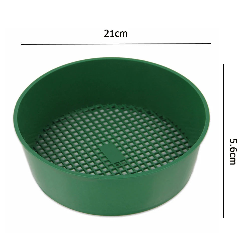 Garden Soil Filter Home Garden Tool Plastic Garden Sieve Sifting Tool Fine Mesh Soil Sieve For Soil Stone Mesh Gardening