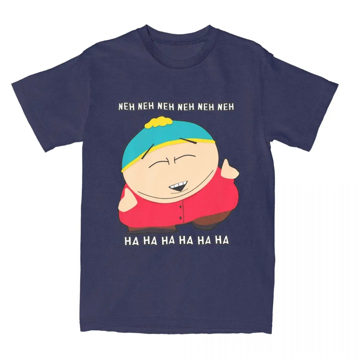 Oversized T Shirt Southparks Eric Cartman Neh Neh Ha Ha 100% Cotton T-Shirts Trending Tshirt for Man Summer Y2K Fun Clothes