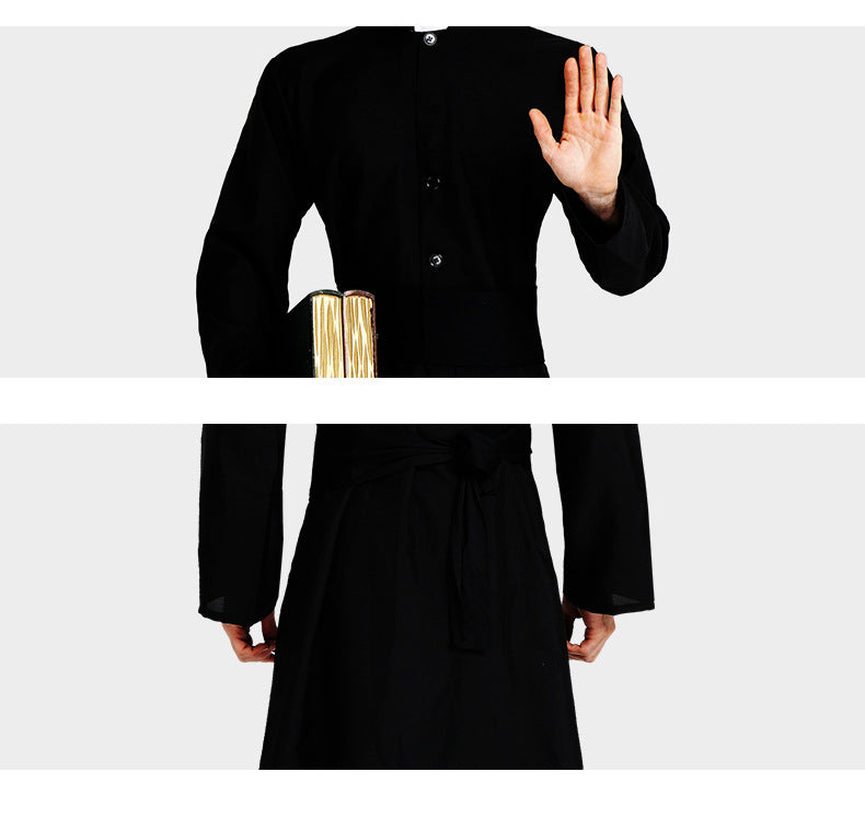 Adult Priest Pastor Minister Costume Men Religious Missionaries Clergyman Costumes Carnival Purim Mardi Gras Vocaloid Cosplay