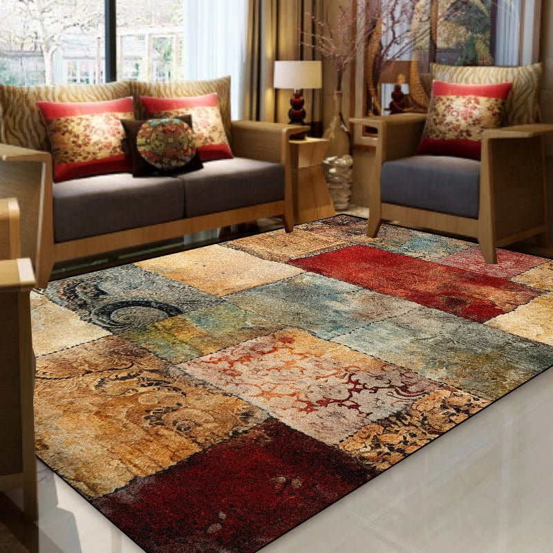 Large Area Carpets for Living Room Easy Clean Non-slip Bedroom Cloakroom Decoration Rugs Washable Sofa Coffee Table Entrance Mat