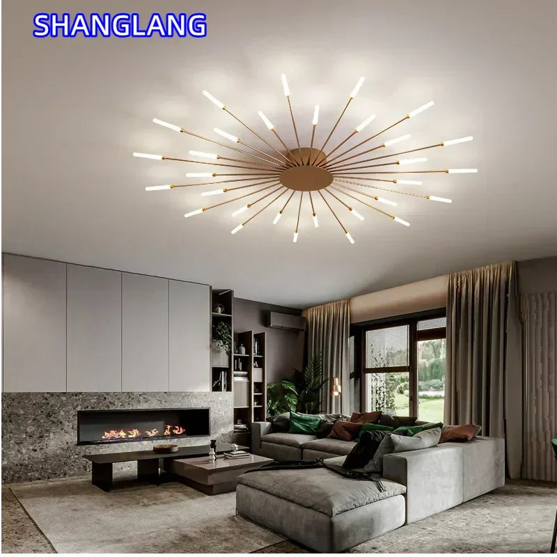 Modern LED Ceiling Lamp Luxury Household Living Dining Room Chandelier Home Decor Bedroom Pendant Light Kitchen Lustres Fixtures