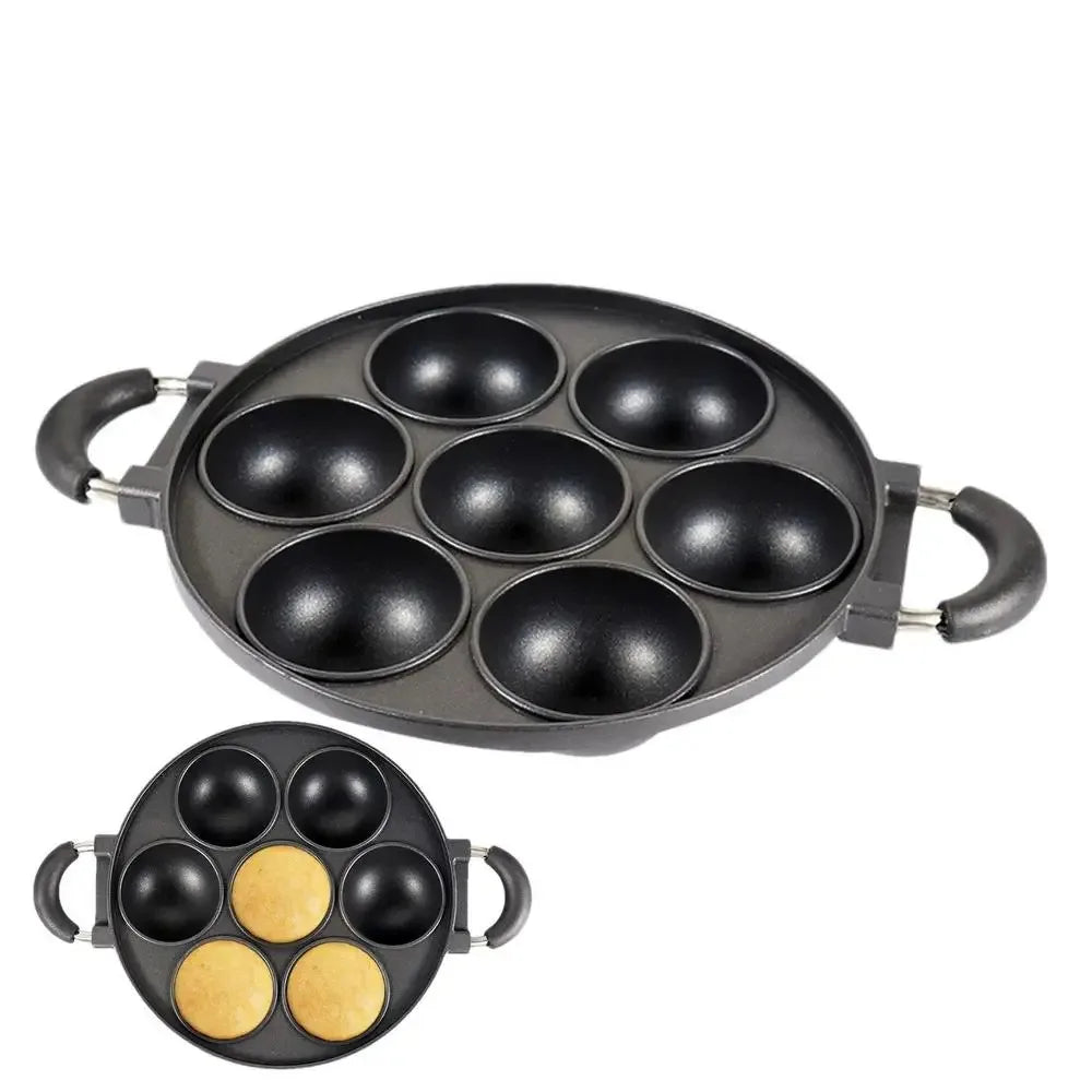 Cooking Cake Pan Cast Iron Omelette Pan Non-Stick Cooking Pot Breakfast Egg Cooker Cake Mold Kitchen Cookware Kitchenware