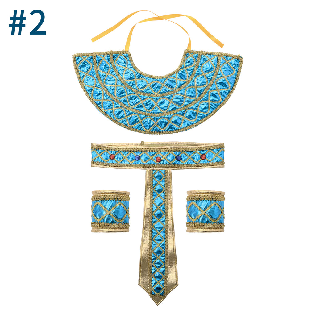 Halloween Costumes Ancient Pharaoh Egypt King Egyptian Cleopatra Queen Costume Accessories Priest Cosplay Clothing for Men Wome