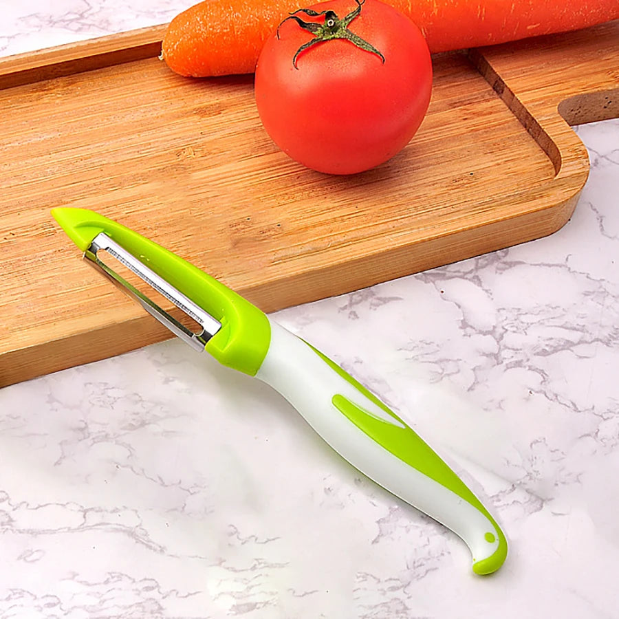 Vegetable and fruit peeler, suitable for kitchen, fruit, vegetable and potato peeler, ergonomic non-slip handle and sharp blade.