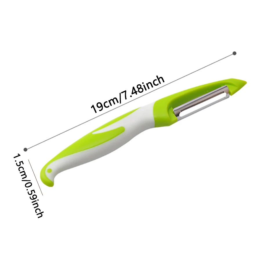Vegetable and fruit peeler, suitable for kitchen, fruit, vegetable and potato peeler, ergonomic non-slip handle and sharp blade.