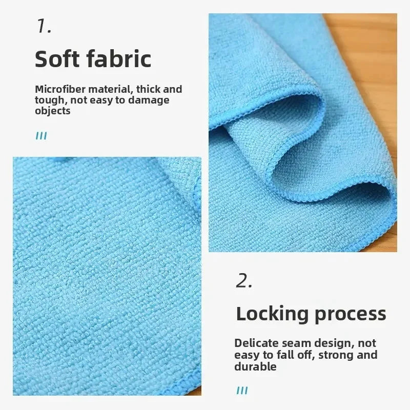 A Set of 20/50Pcs Cleaning Cloth Set in Random Colors, Multi-Functional and Absorbent, for Home, Kitchen, Living Room, Bedroom, Bathroom, and Furniture Stain Removal, Glass Cleaning, Microfiber Cleaning Cloth for Both Dry and