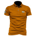 New Men Short Sleeve Breathable Polo Shirts Embroidered T Shirt for Men Lightweight Solid Color Tops Button Shirts