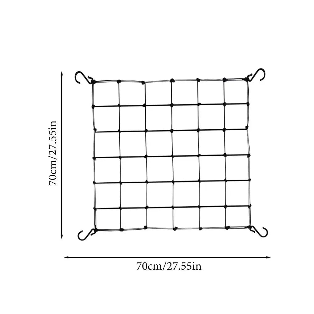 Trellis Net for Grow Tent Elastic Hydroponics Support Plant Net with Hooks Growing Net 44 Inch Grid Heavy-Duty Construction