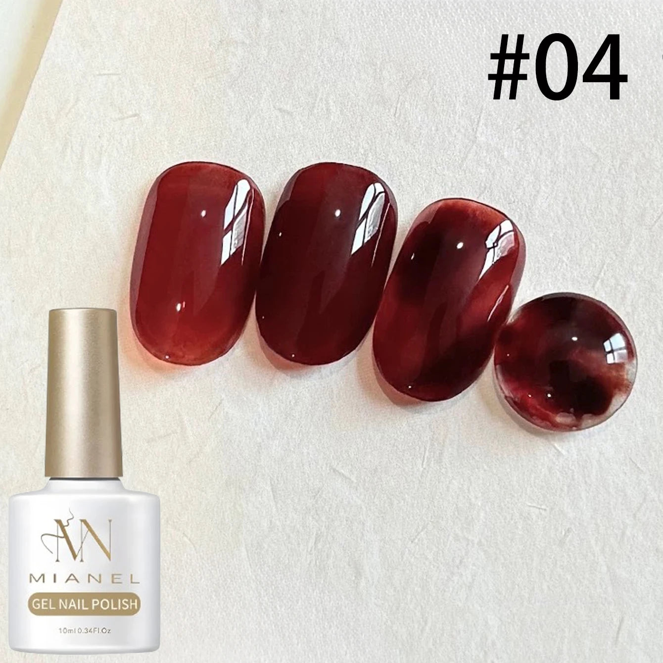 10ML 1-8pcs Autumn Brown Amber Series Jelly Gel Nail Polish Leopard Nails Popular Online Celebrity Ice Clear Caramel Nail Polish