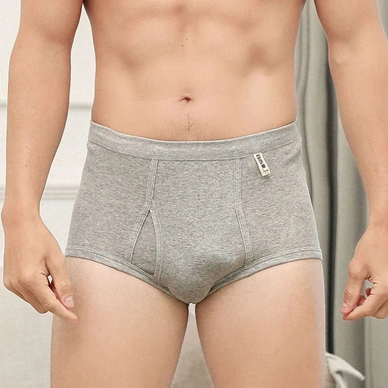 Men's Briefs Sexy Underwear Men 100%Cotton Soft Underpants Comfortable Solid Panties Male High Waist Breathable Underwear Cuecas