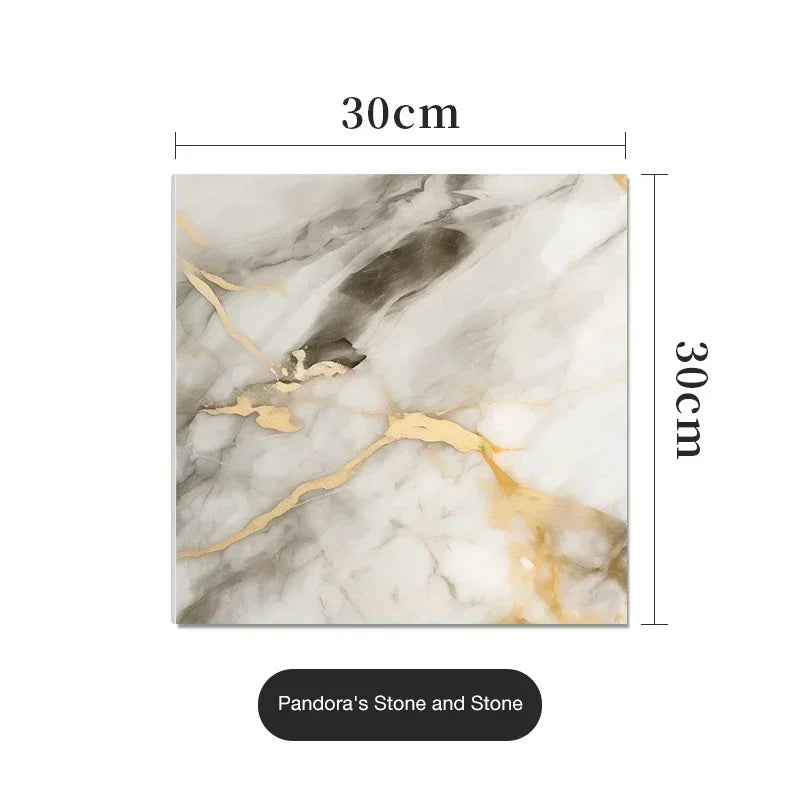 30*30cm Imitation Tile 3D Wall Sticker Self-adhesive Wall Decoration Bathroom Waterproof Moisture-proof Marble Kitchen Wallpaper