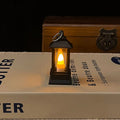 6cm Mini Led Retro Glowing Pony Lantern Simulation Cande Light Night Light Dollhouse Miniature Kerosen Lamp Home Decor Toy