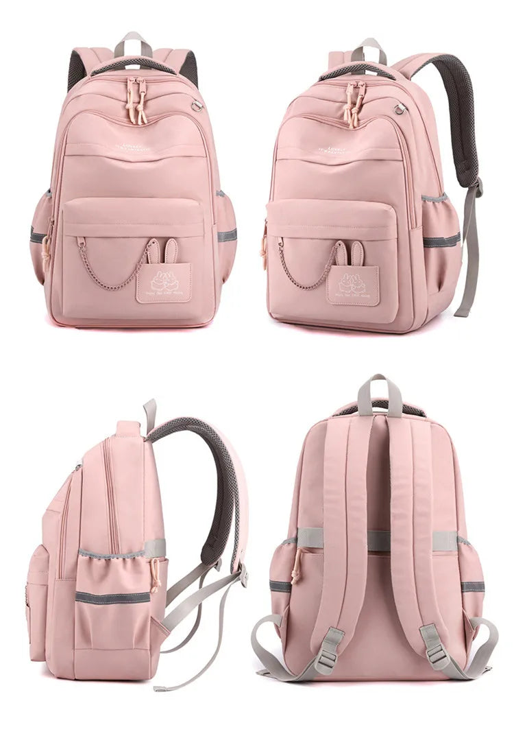 Fengdong kids school bag cute school backpack for girls children kawaii bookbag primary students gift large capacity backpack