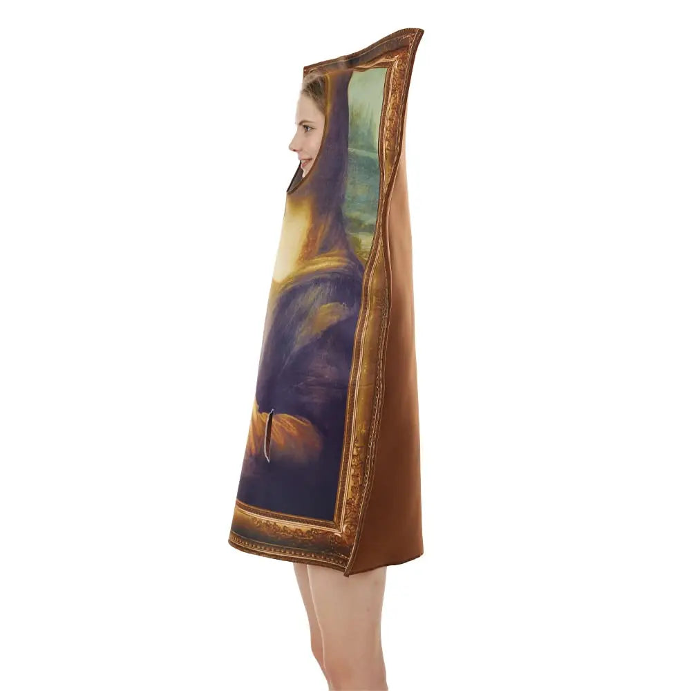 Famous Paintings Costume Mona Lisa The Scream Halloween Christmas Adult Men Women Funny Cerative Dress up