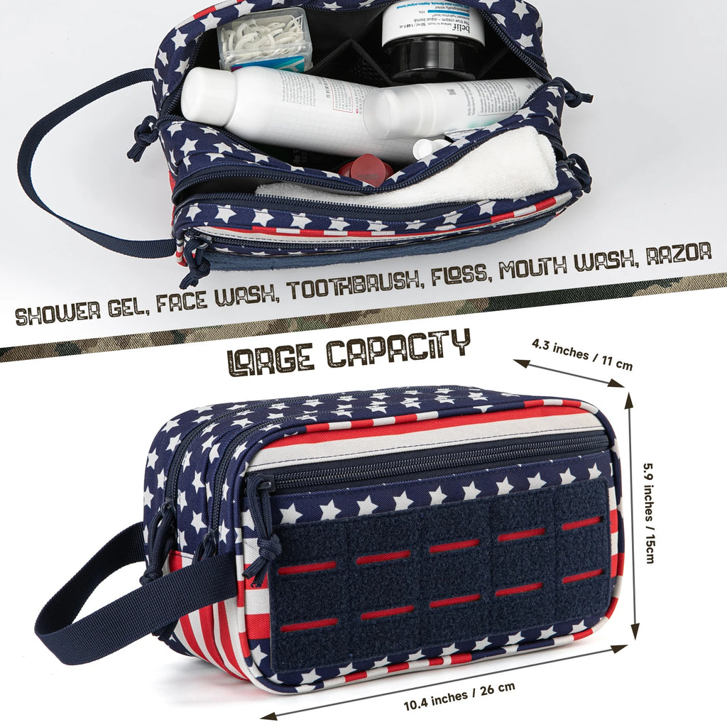 Tactical Toiletry Bag For Men Hygiene Bag Tool Molle Pouches Small Dopp Kit Mens Shaving Kit Travel shower Bag