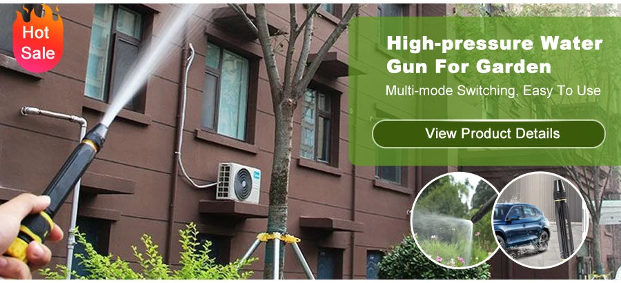 Garden Watering Gun Water System High Pressure Sprinkler Car Washing Products Gadgets Hose Spray Rifle Sprayer Guns Washers Home