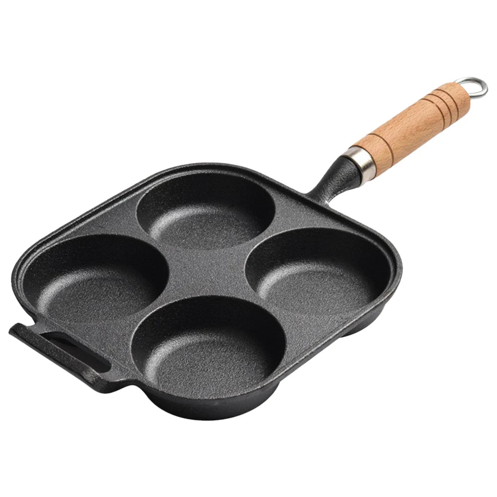 Thicken Frying Pan Cast Iron Breakfast Grill Cooking Pot Egg Frying Pan Egg Pancake Steak Pan Non-Stick Cake Maker Pancake Pan