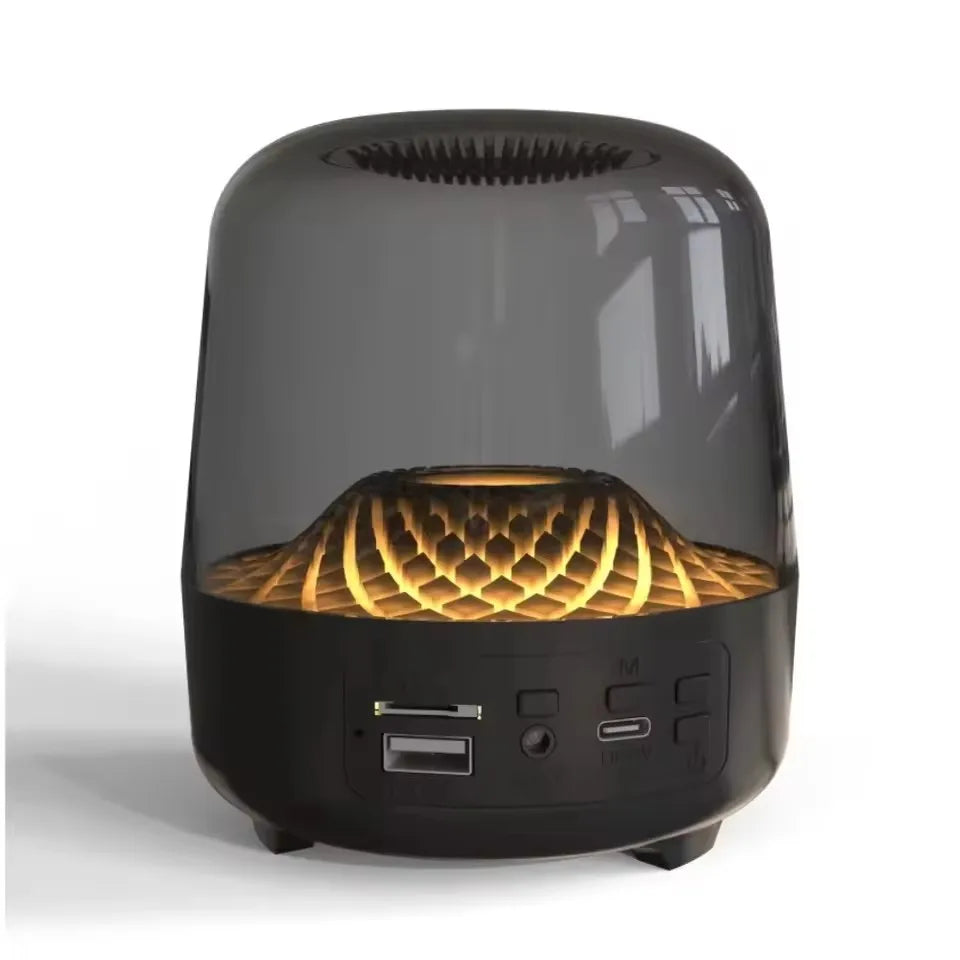 Portable Wireless Soundbar with Bluetooth 5.3 HomeTheater Speaker Subwoofer Hi-Fi Acoustic Breathing Lamp for Android and iOS