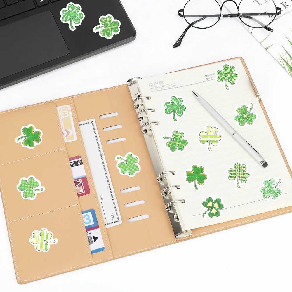 500pcs St Patrick‘s Day Stickers Decals For Laptop Notebook Skateboard Helmet DIY Aesthetic Stickers Creative Festival Gifts