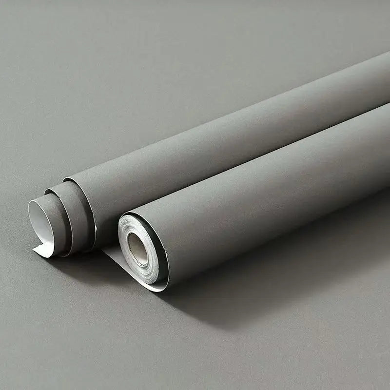 DIY Contact Paper Kitchen Stickers Solid Color PVC Self-adhesive  Home Decorative Marble Wallpaper Living room Study Furnitures