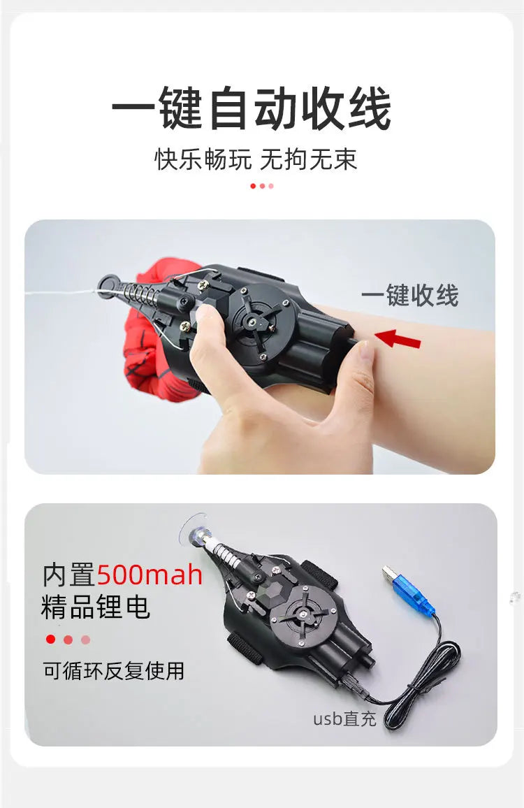 Hot Selling Eva Air Soft Bullet Spider Web Shooters Toy Spider Anime Web Shooters With Wrist Role-Play Toys Set Gifts Hot